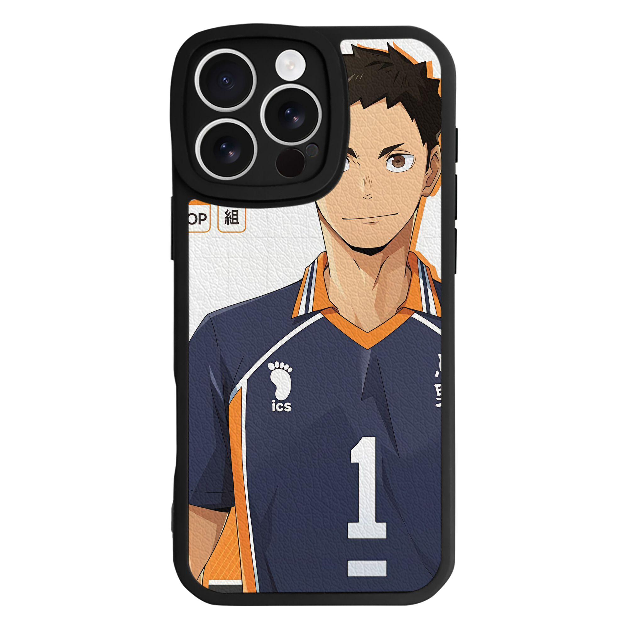 （画像用） ハイキュー!! Haikyu!! 【iPhone 16シリーズ対応】シリコンスマホケース（レザー調） 材質：シリコン